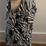 Ark & Co. Y2K animal print silk blend sheath cocktail mini dress, size S boho Photo 14