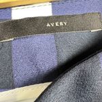 Banana Republic Gingham Avery Ankle Pants Navy/White 26” Inseam Size 10 Petite Photo 4