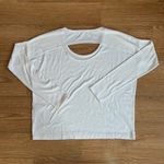 Rag and Bone  White Long Sleeve Top with Open Back Photo 4