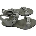 HELLE COMFORT Gray Faye Sandals Size 6.5/7 EU Size 37 Photo 3