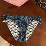 Jessica Simpson Reversible Navy/White Batik Babes 2 in 1 Paisley Bikini Bottom Photo 3