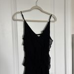 BHLDN  Jia Bias Cut Ruffled V Neck Gown Photo 8