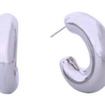 Do Everything In Love NWT 14K GP “ “ big puffy hoops Photo 0