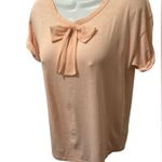 J.Crew Black Label Cotton Silk Rolled SS Tee XS Silk Ties Career Casual Flirty Photo 1