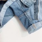 Kancan Tie Waist Cuffed Jean Shorts in Blue Casual Summer Rigid‎ Plus Size 32 Photo 7