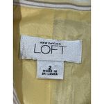 Loft  Striped Blazer Size‎ 2 Button Front 100% Cotton Career Casual Cute Photo 3