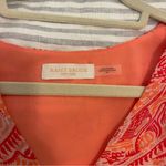 Ramy Brook  Pink and Orange Flutter Sleeve Ruffled Silk Blouse Photo 2