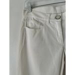 NWD Iceberg White Fretty Denim Cropped Jeans Made In Italy Euro 42 US 26 Photo 2