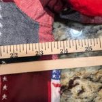 Country Store 1X Plaid Patriotic Shirt Red White Blue Heart Print Cotton Top Photo 3