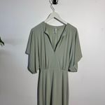 Norma Kamali Obie Dress Women XS Sage Green Formal Gown Wedding Guest Maxi Photo 2