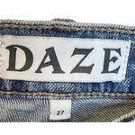 Daze Women's Jeans Splatter Straight Leg Frayed Hem Denim D6201VOT Photo 4