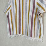 Madewell Women’s Blakley Stripe Sweater Knit Tee Top Pearl Ivory Multicolor 2X Photo 9