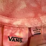 Vans  Pink Tie Dye Crop Crewneck Sweatshirt Size Large Photo 2