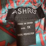 New Ashro Orange & Blue Belted pants Size 1X Photo 4