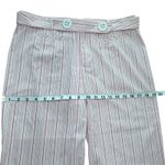 Nanette Lepore Nannette Lepore Women's White Pink Striped Wide Leg Pants Size 6 Photo 6