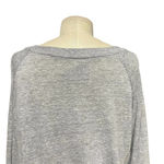 Nation Ltd ‎ Heather Gray Pullover Fringe Long Sleeve Top Size Small Photo 6