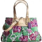 Coach ASHLEY Iris floral limited edition shoulder bag Photo 0