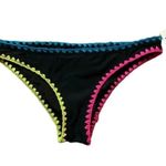 Hula Honey  Black Stitch Cheeky Bikini Bottoms Photo 1