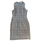 J. McLaughlin  women's navy/white houndstooth plaid cowl neck dress. Small.‎ EUC Photo 1