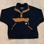 Carhartt Black and Brown Fleece Pullover Photo 0