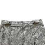 Hem & Thread Mini Skirt NWT Faux Snake SZ LG Lined Accent Side Zipper & Buckles Photo 4