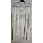 Joan Rivers  Womens 2X Lace Crochet Open Cardigan Duster Cream Beach Preppy Boho Photo 1