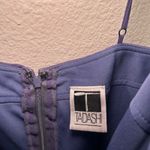 Tadashi Shoji Tadashi‎ Vintage blue purple dress party event formal hoco wedding guest ruffle Photo 2