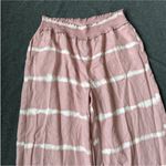 BeachLunchLounge  Pink and White tie-dyed Wide Leg Pants Photo 5