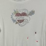 Harley Davidson of Naples Florida White Glitter 3/4 Sleeve Tee Photo 2
