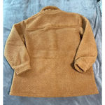 Marine layer NWT  Eden Sherpa Overshirt Cashew Size Large Cozy Warm Neutral Photo 10