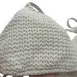 Aerie White Textured Crochet Lace Style Bikini Swimwear medium Photo 5