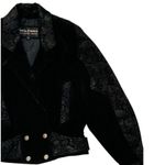 Vintage Wilsons Jacket Womens Sm Black Leather Crop Festival Y2K Western Cowgirl Photo 1