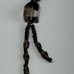 artisan Handmade Elegant Black Onyx and smoky quartz gemstone Necklace Photo 2