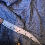 Old Navy  Linen‎ Blend Shorts Blue Casual Summer Drawstring Waist Large Photo 4