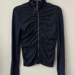 XCVI Black Cotton Blend Jacket Top Pre Shrunk Lagenlook Streetwear Sz XS Photo 0