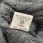 Staccato  women small grey balloon sleeve sweater cardigan 3/4 sleeves open front Photo 8