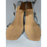 Womans NWOT Idifu Strappy Formal Sandals Silver 8.5 Heel Slingback Square Toe Photo 7