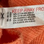 FP Beach  Orange Slouchy Knit Mock Neck Sweater Oversized Pullover Size M Photo 4