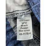 Jessica London Womans 18w Blue Black Checked Denim Jeans Photo 3