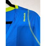 Reebok  Workout Ready Collection Women's Size XL Blue Short Sleeve V-Neck T Shirt Photo 2