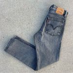 Levi's Levi’s Premium Wedgie Icon High Rise Tapered Straight Fit gray button fly jeans Photo 1