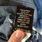 Eshakti  Blue Denim Dress pumpkin patch cap sleeves 100% cotton Photo 3