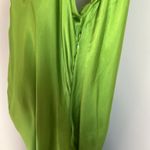 ZARA NWT neon green camisole drape dress Photo 9