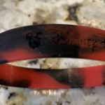 Disney Dream INAUGURAL Rubber Silicone Sport Bracelet Mouse Ears Red & Black NOS Photo 2