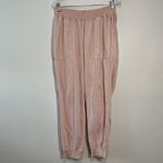 Faherty  Arlie Day Linen Blend Jogger Pant in Light Pink‎ Size Medium Photo 2
