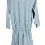 Joie Soft  Light Blue Chambray Long Sleeve Mini Dress Size XXS Photo 1
