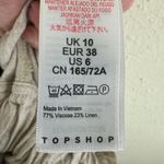 Topshop Cream Paper Bag Linen High Rise Shorts 6 Photo 5