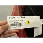 Sherri Hill 56134 Red Lace Halter Gown Sz 14 Photo 8