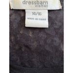 Dress Barn  Layered Top Gold Black Metallic Long Sleeve Womens 14/16 Career Work Photo 7