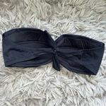 J.Crew Black Twist Bandeau Bikini Swim Top women’s size Small D Cup Photo 2